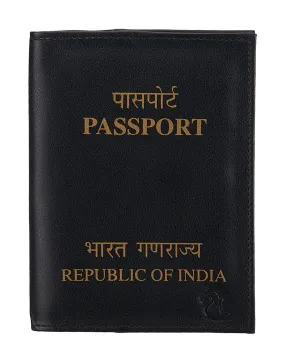 16039 Black Unisex Passport Cover