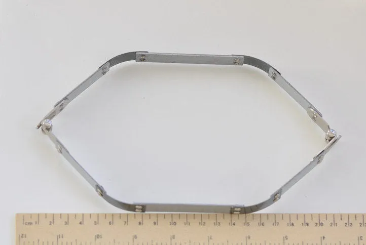 18cm ( 7"), 20cm( 7 3/4"), 25cm (10")  Retro Metal Purse Frame Flex Internal Purse Frame