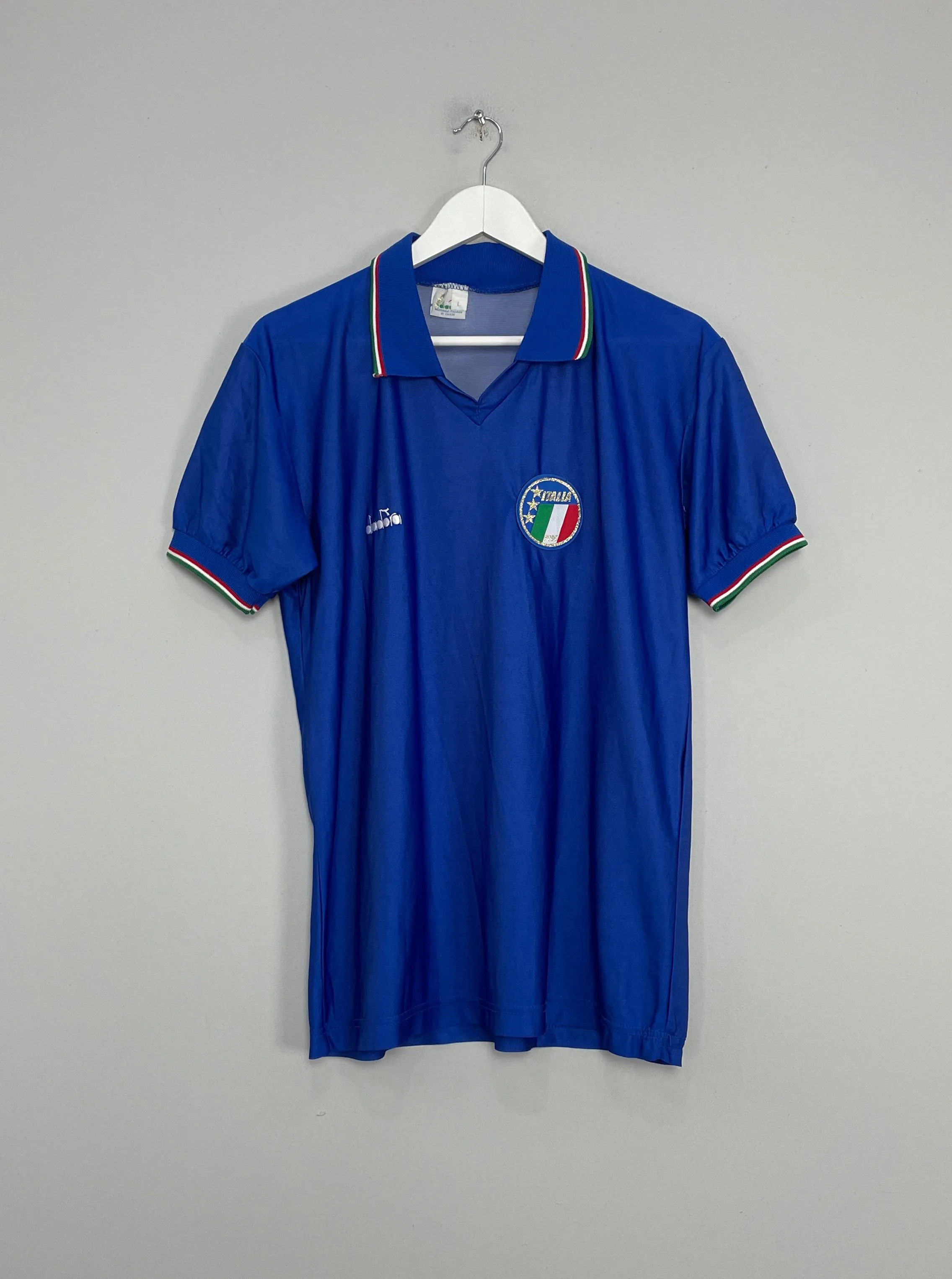 1990/91 ITALY #17 HOME SHIRT (L) DIADORA