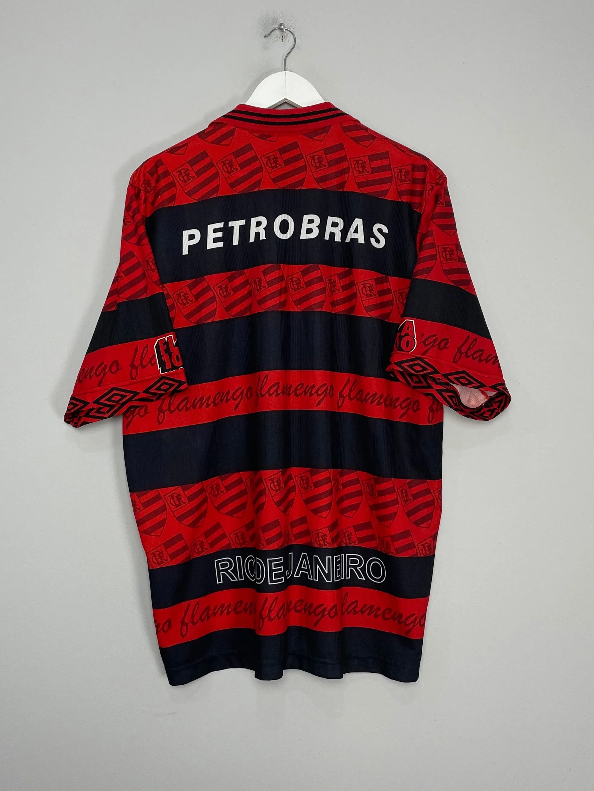 1995/96 FLAMENGO *CENTENARY* HOME SHIRT (XL) UMBRO