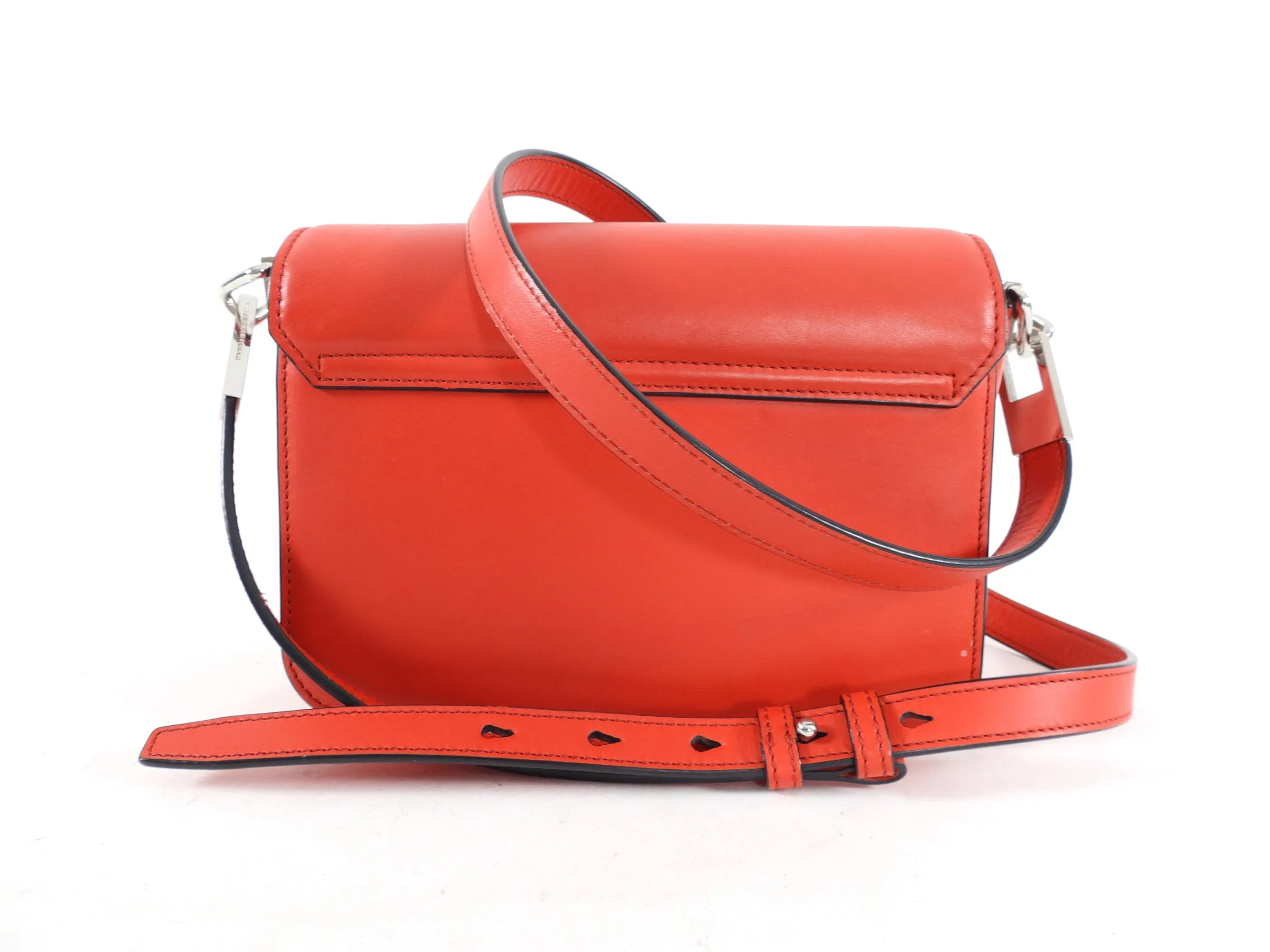 Alexander Wang Red Leather Small Prisma Crossbody Bag