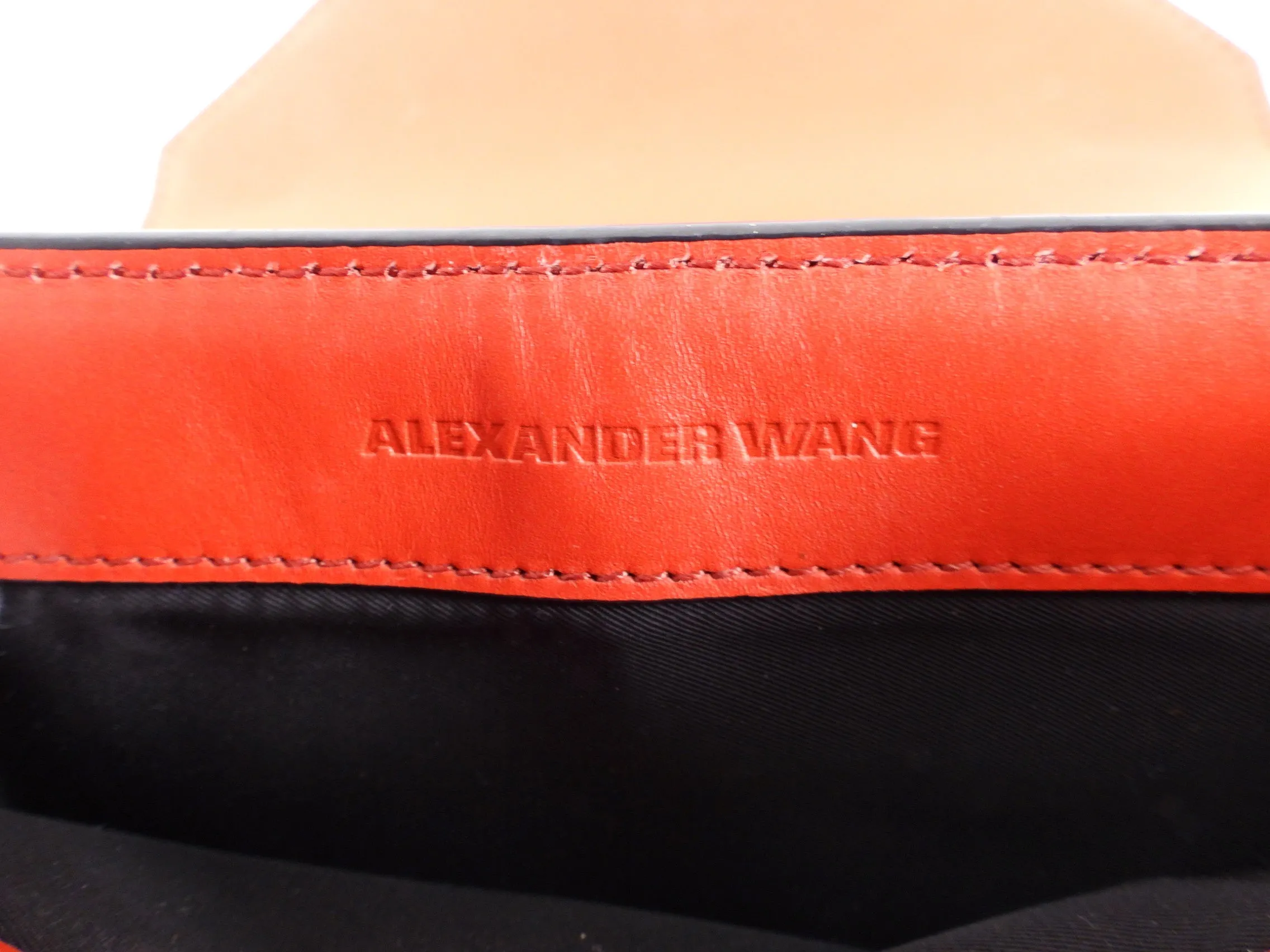 Alexander Wang Red Leather Small Prisma Crossbody Bag