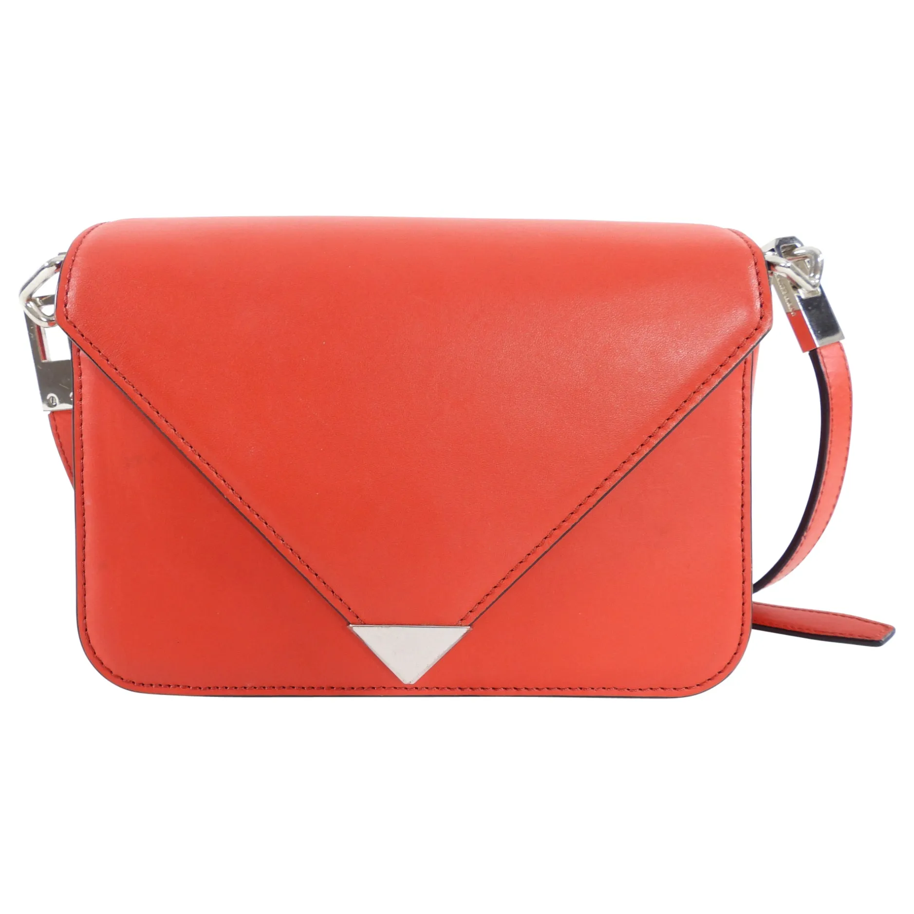 Alexander Wang Red Leather Small Prisma Crossbody Bag