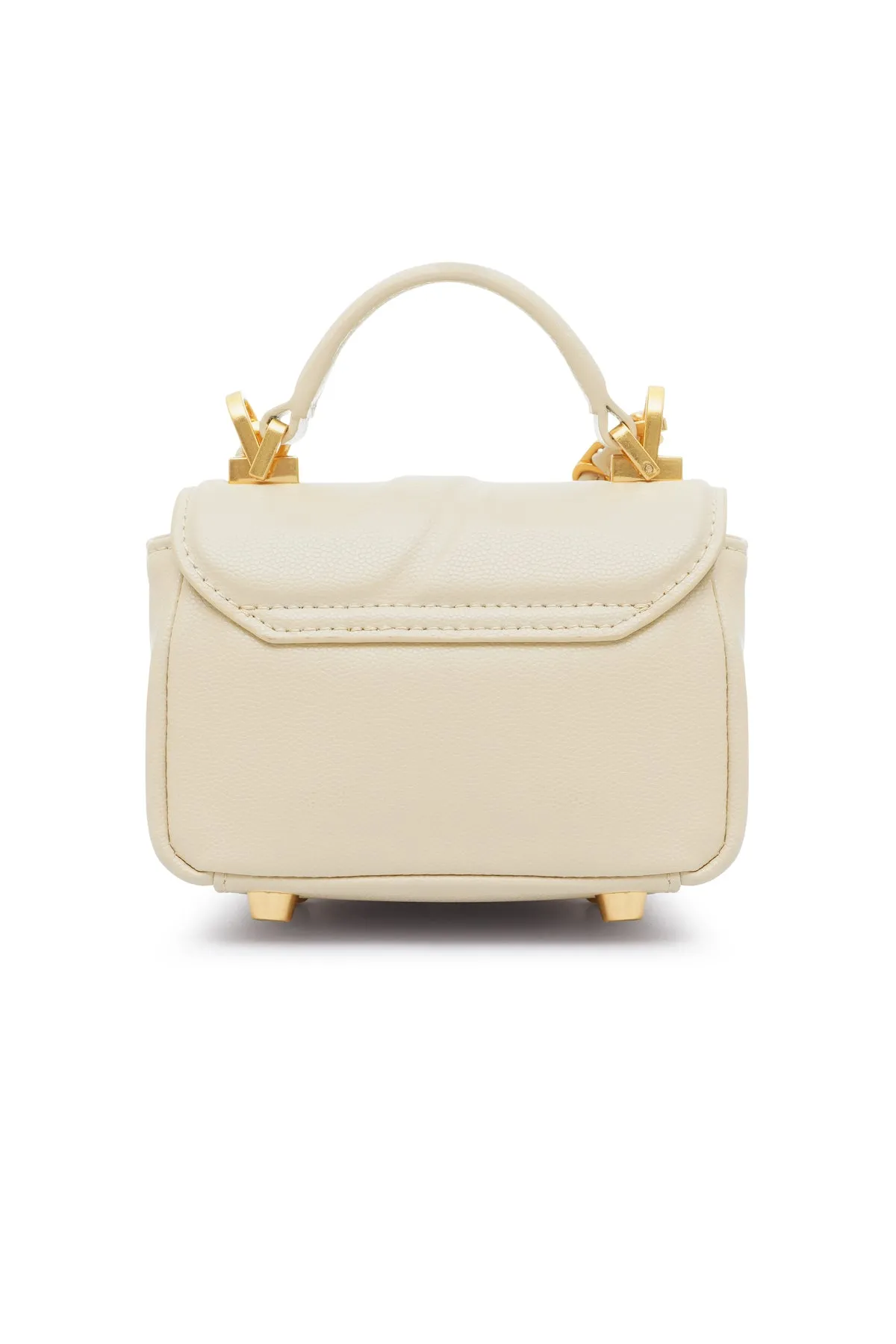 Alma Leather Micro Bag - Chalk