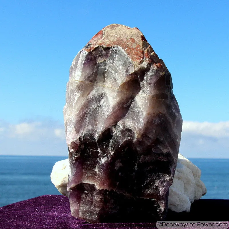 Amazing 8" Auralite 23 Crystal w/ Red Tip Like Super 7 Melody Stone 5 lbs