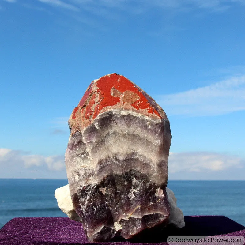 Amazing 8" Auralite 23 Crystal w/ Red Tip Like Super 7 Melody Stone 5 lbs