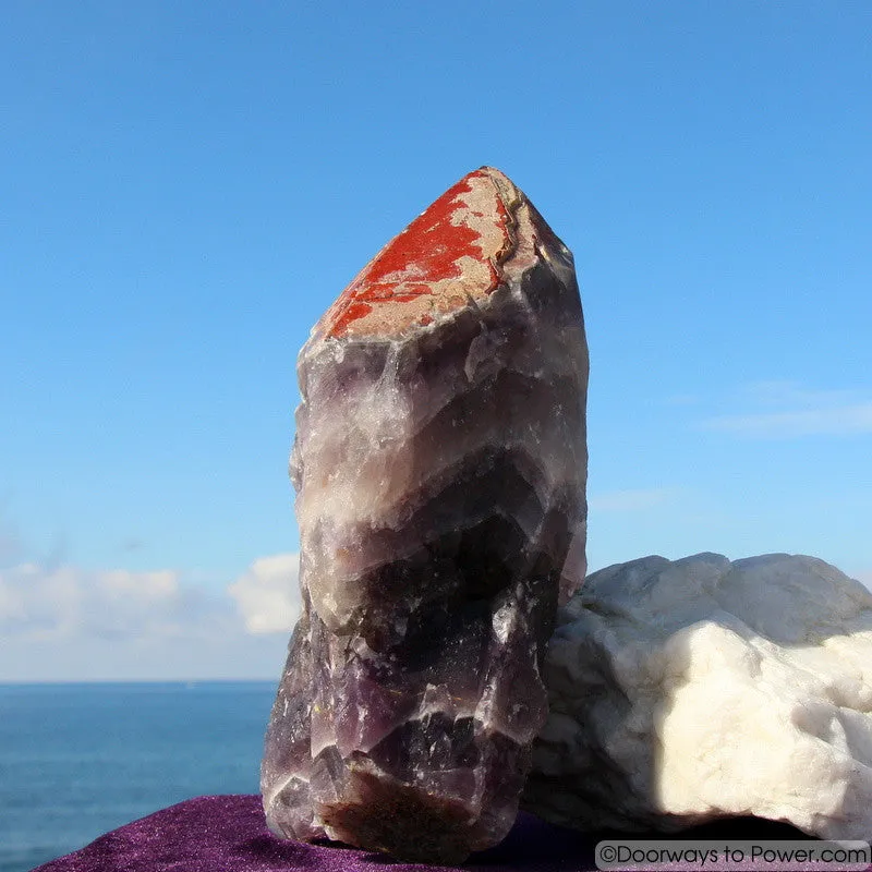 Amazing 8" Auralite 23 Crystal w/ Red Tip Like Super 7 Melody Stone 5 lbs