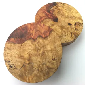 Amboyna Burl Plugs in 3” from Aesthetics