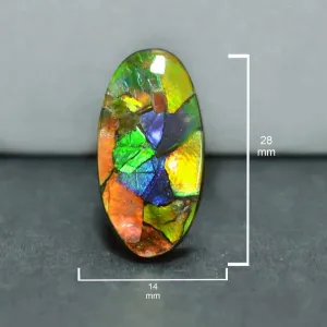 Ammolite Oval Cabochon 28mm - 1 piece