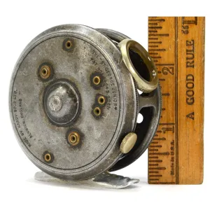 Antique HARDY BROS FLY FISHING REEL Very Rare "ST. GEORGE JUNIOR" England c.1920