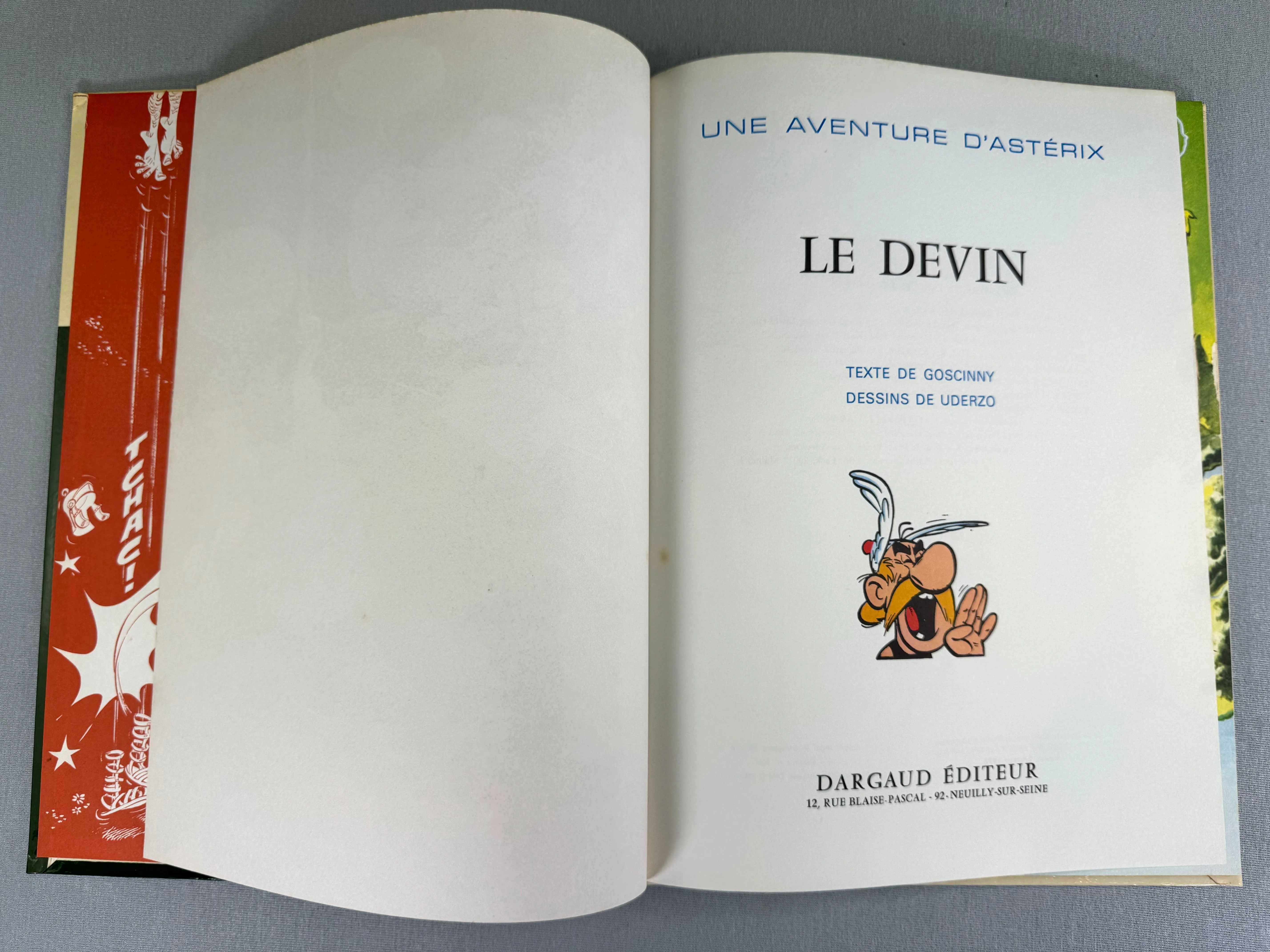 Asterix: Le Devin - Dargaud 1972 1st French Edition Rare HB EO Soothsayer