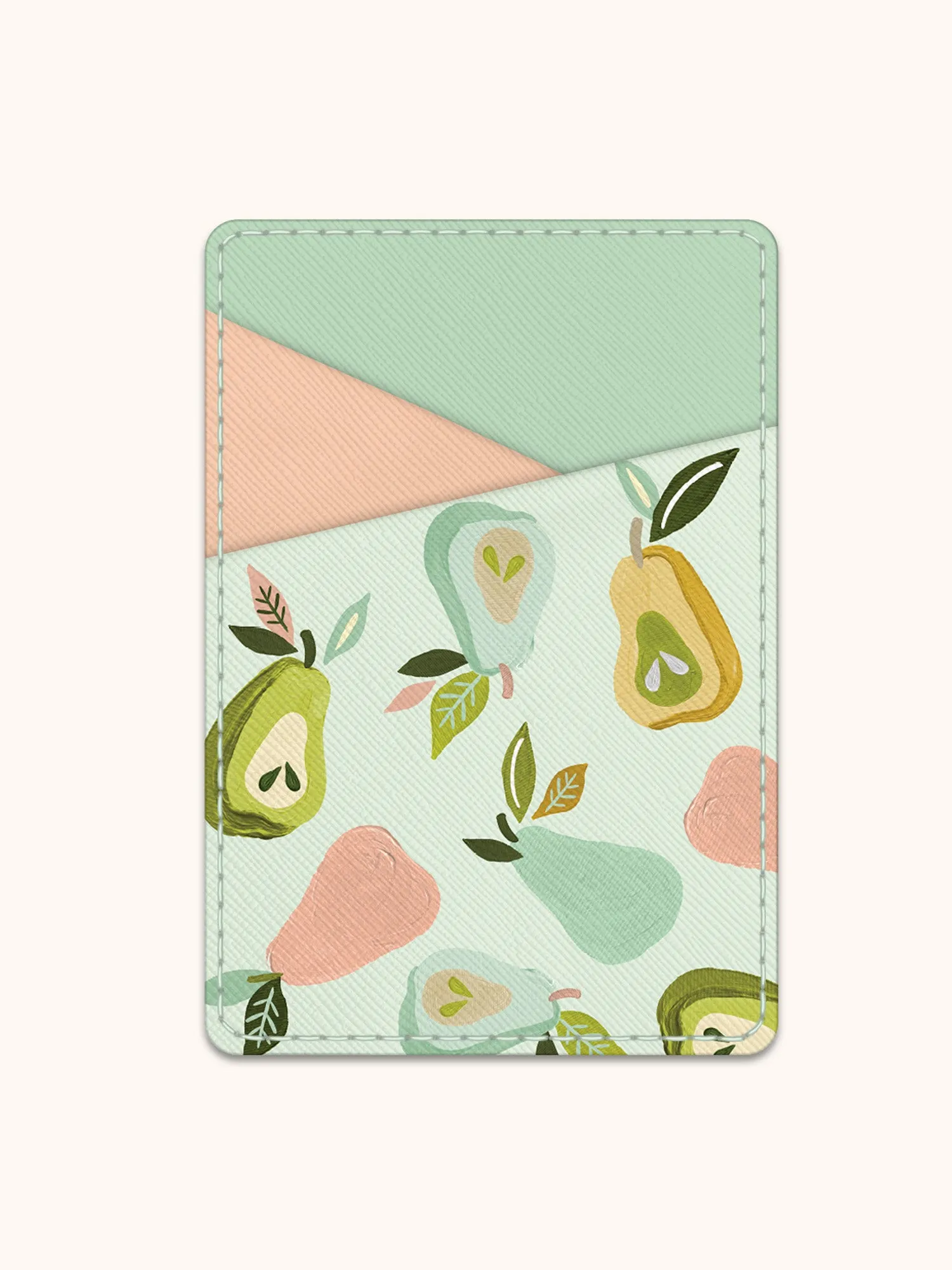 Au Pears Stick-On Cell Phone Wallet