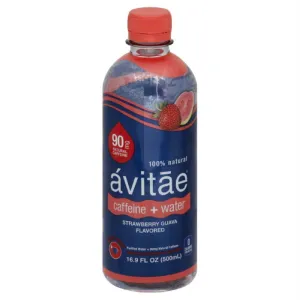 Avitae Strawberry Guava Flavored Caffeine   Water, 16.9 Fo (Pack of 12)