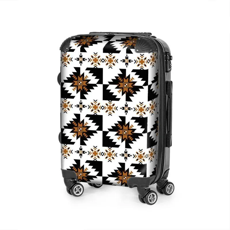 Aztec Golden Tribal Print Suitcase