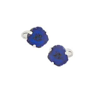 Azurite Druzy Sterling Cufflinks