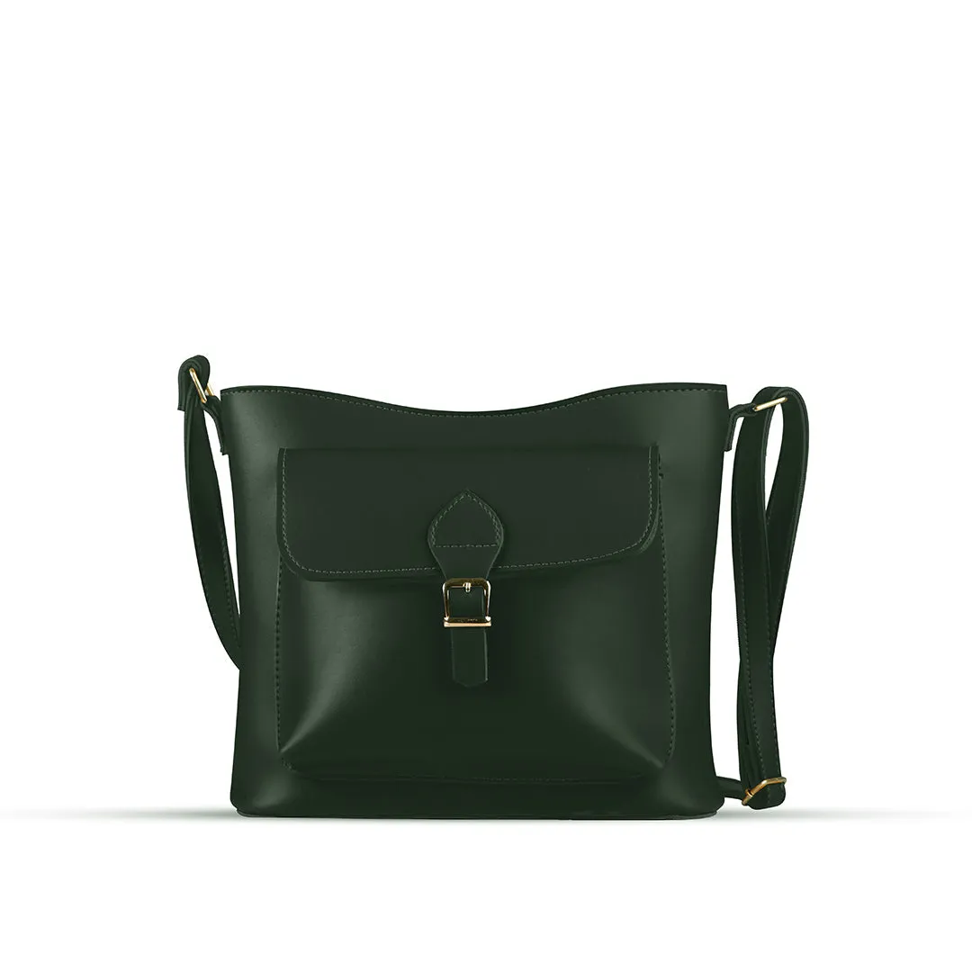 BagSaga Green Coco Crossbody Bag