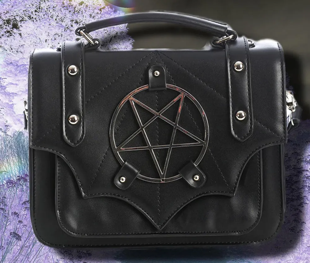 Banned Moloch Pentagram Shoulder Bag