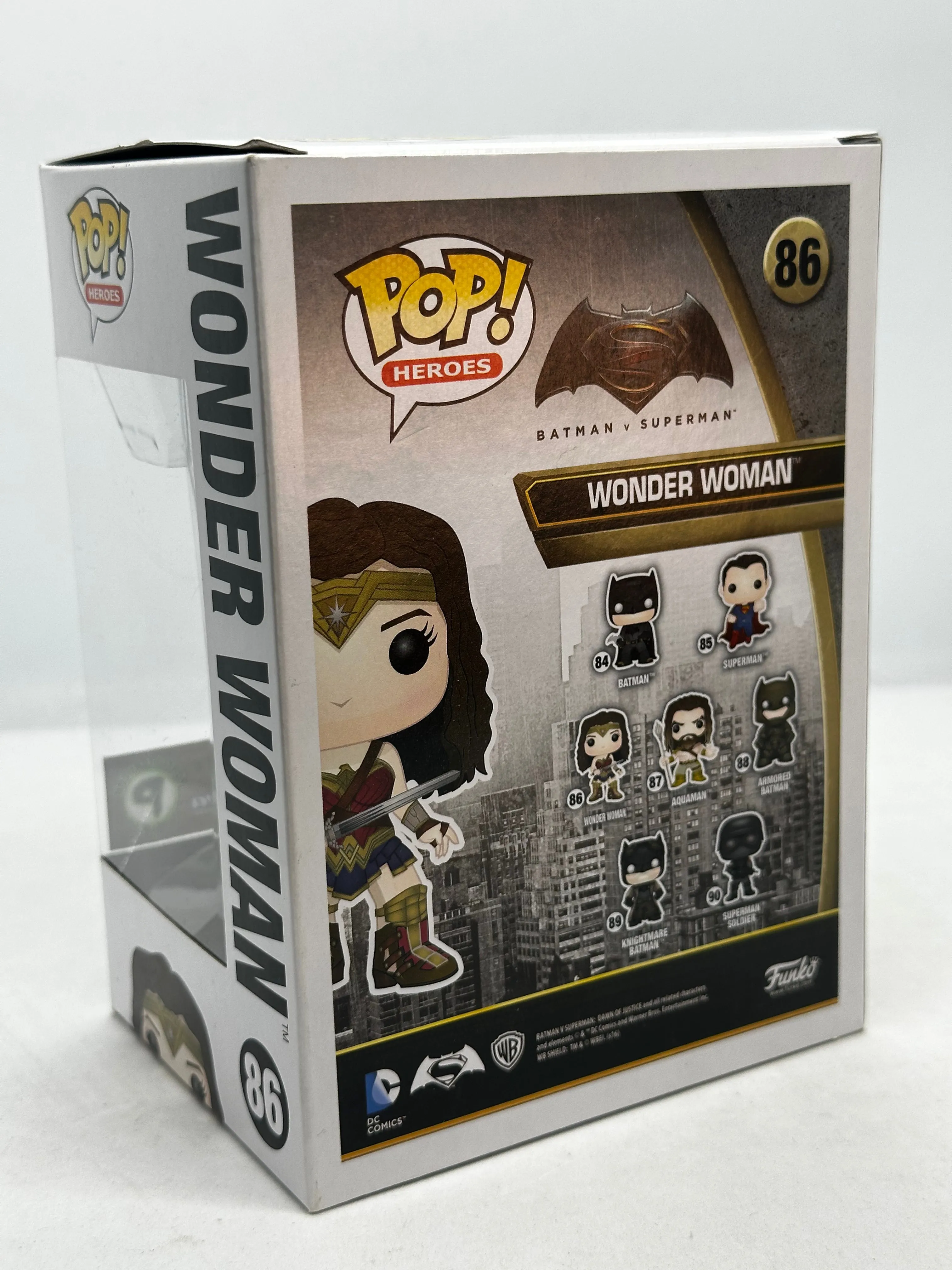 Batman v Superman - Wonder Woman Patina Supanova/Popcultcha 2016 Exclusive #86 Pop! Vinyl