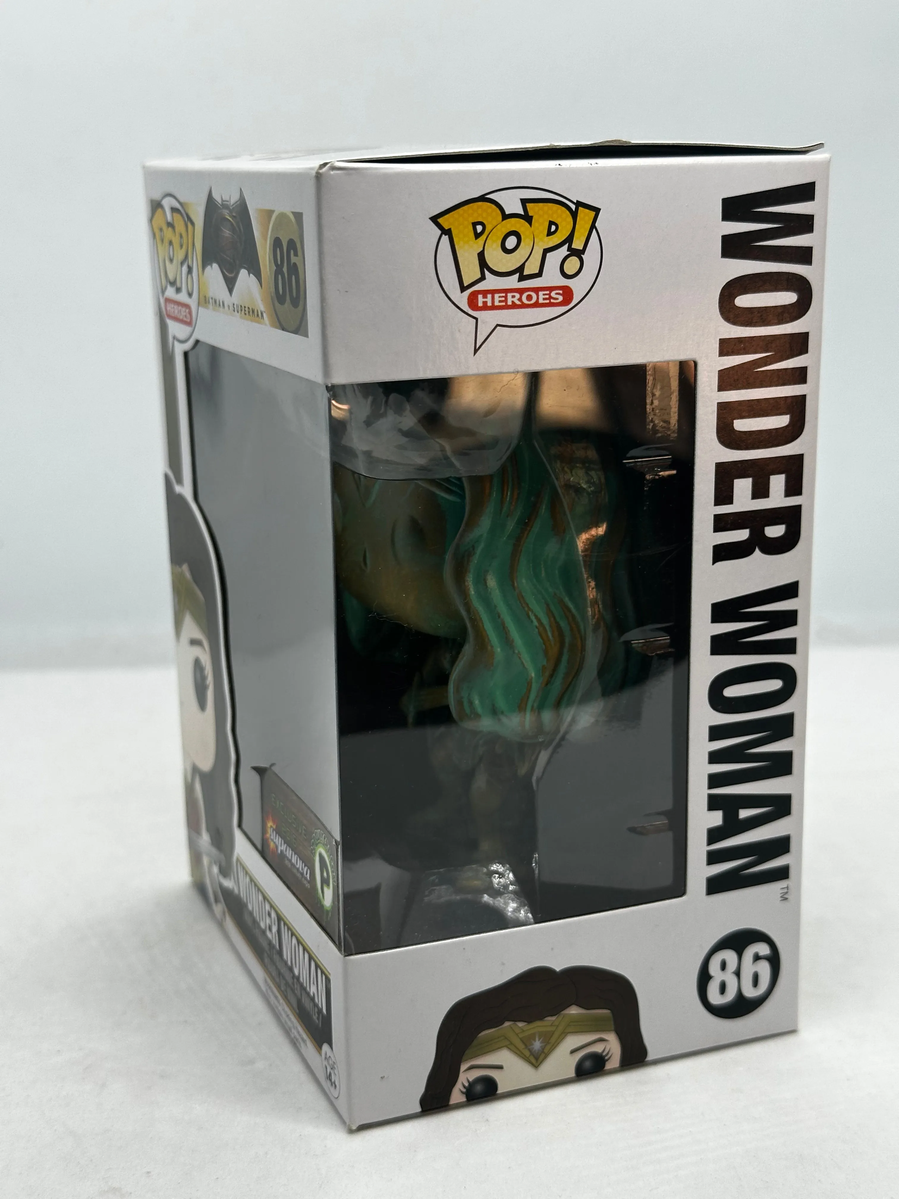 Batman v Superman - Wonder Woman Patina Supanova/Popcultcha 2016 Exclusive #86 Pop! Vinyl