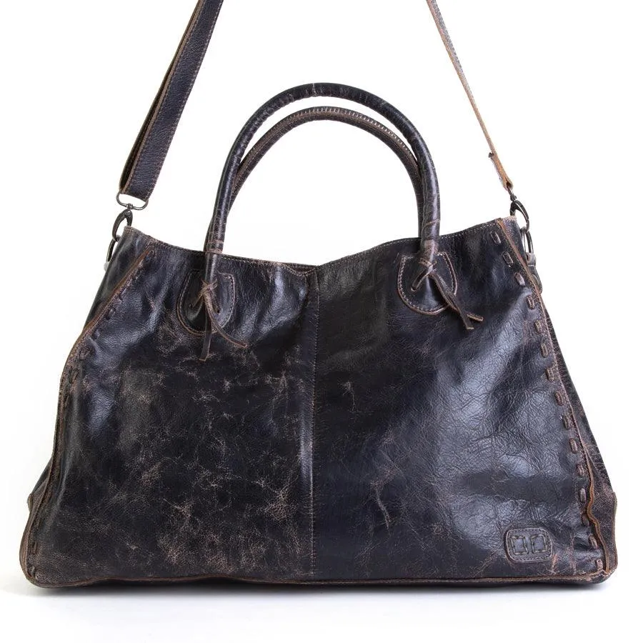 Bed Stu Rockaway Black Lux Tote Purse Bag A610047-BKLX