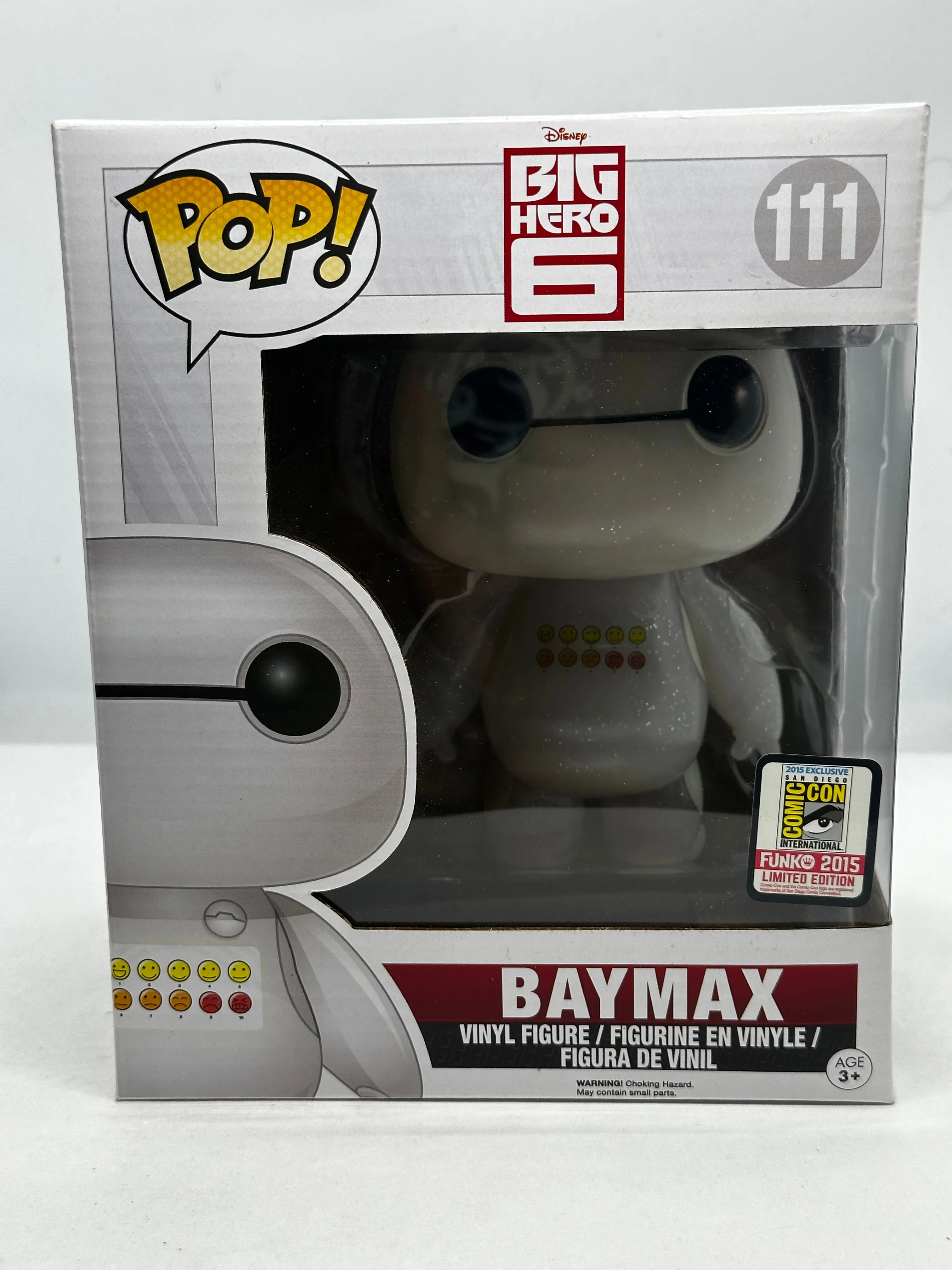 Big Hero 6 - Baymax (Emoticon) SDCC 2015 Exclusive #111 6” Pop! Vinyl