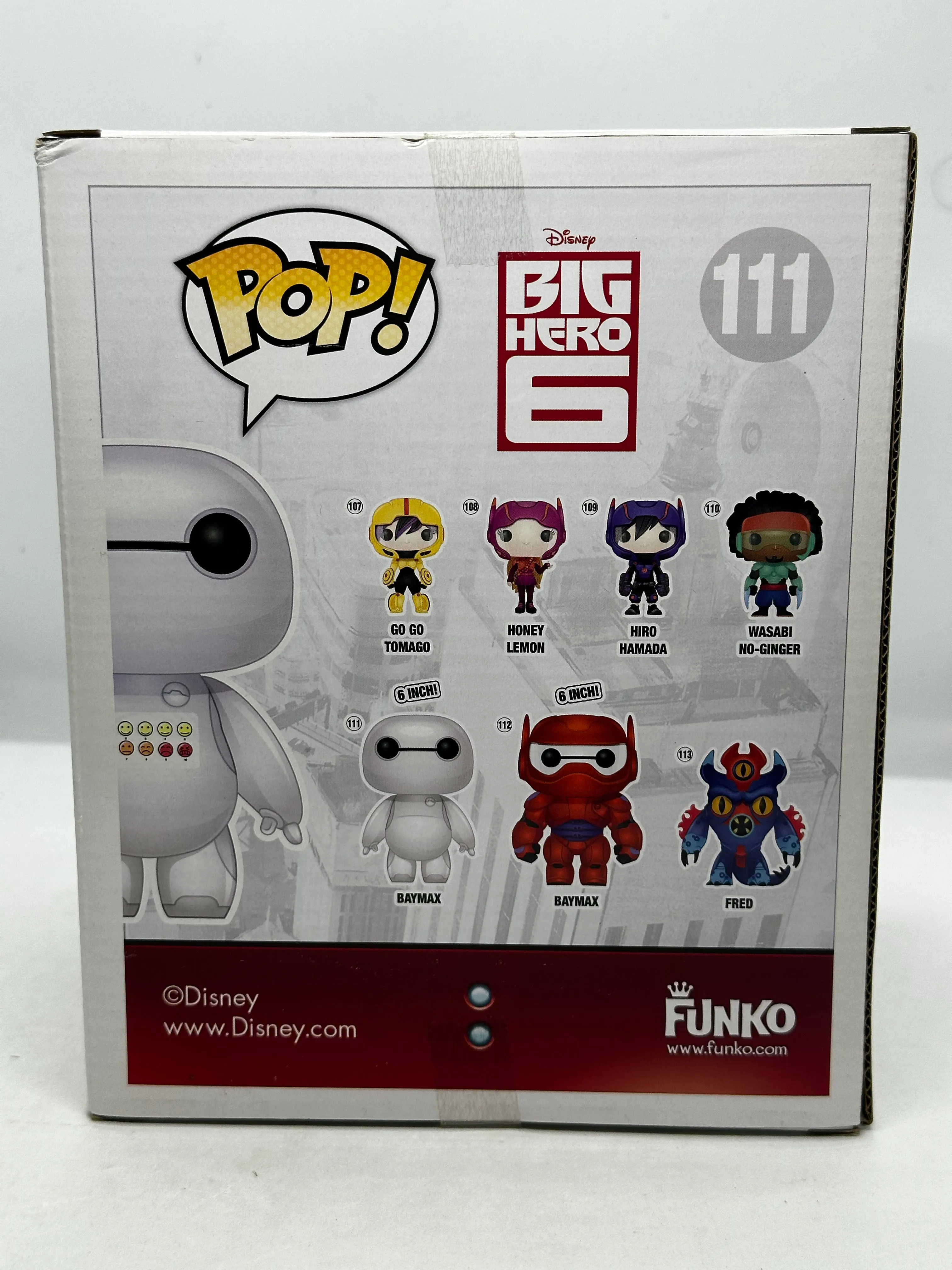 Big Hero 6 - Baymax (Emoticon) SDCC 2015 Exclusive #111 6” Pop! Vinyl