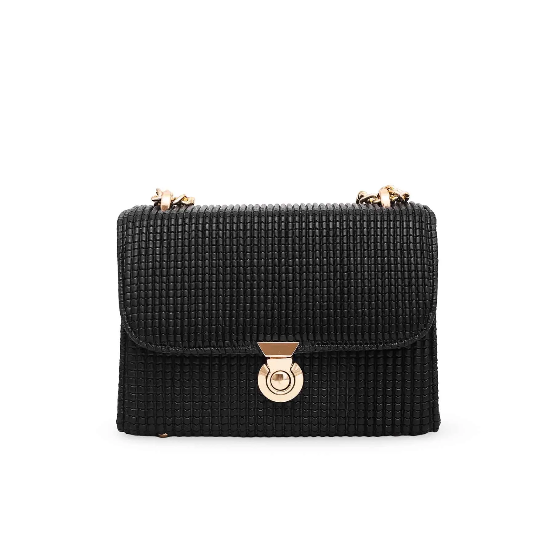 Black Formal Shoulder Bag P55586