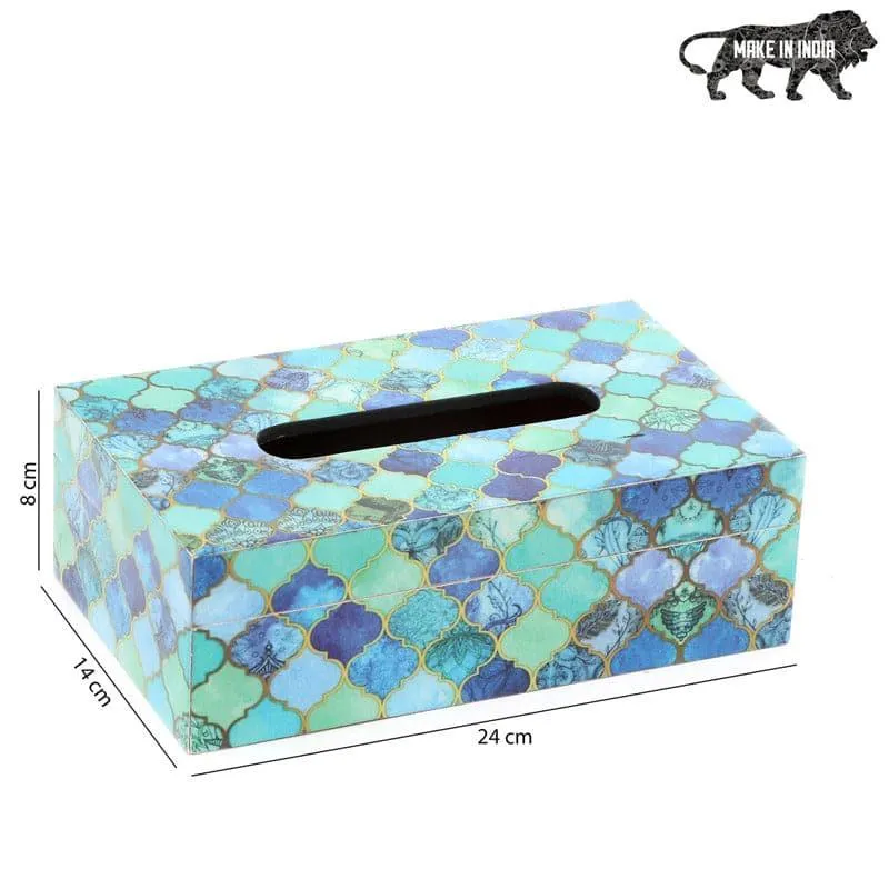 Blue Dew Tissue Box