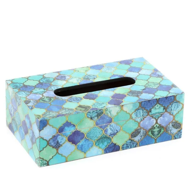 Blue Dew Tissue Box