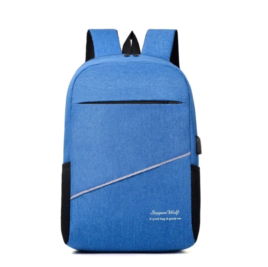 Blue Laptop Backpack For Men & Women Without USB Port 2003-1