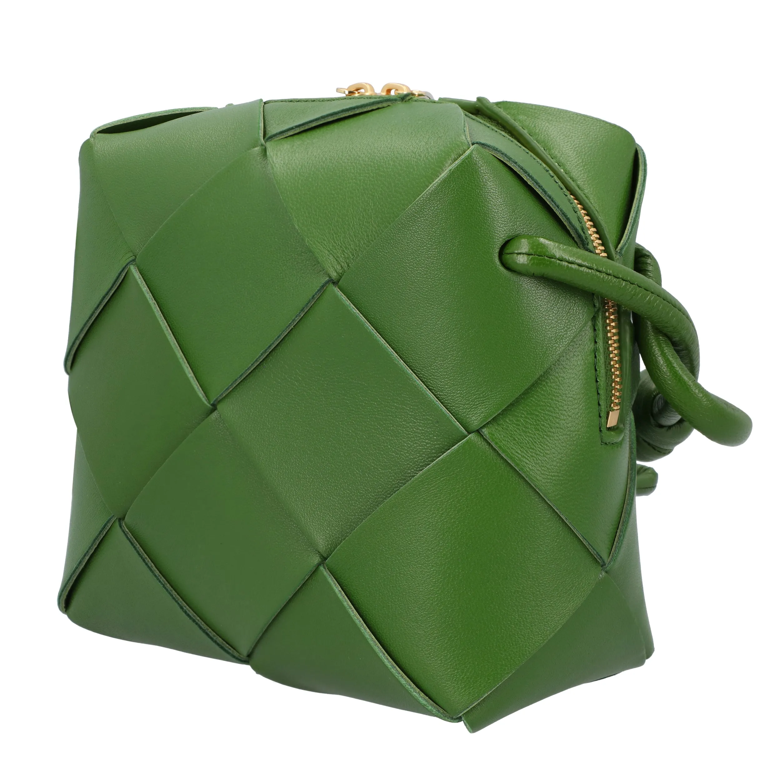 Bottega Veneta Mini Cassette Camera Bag green