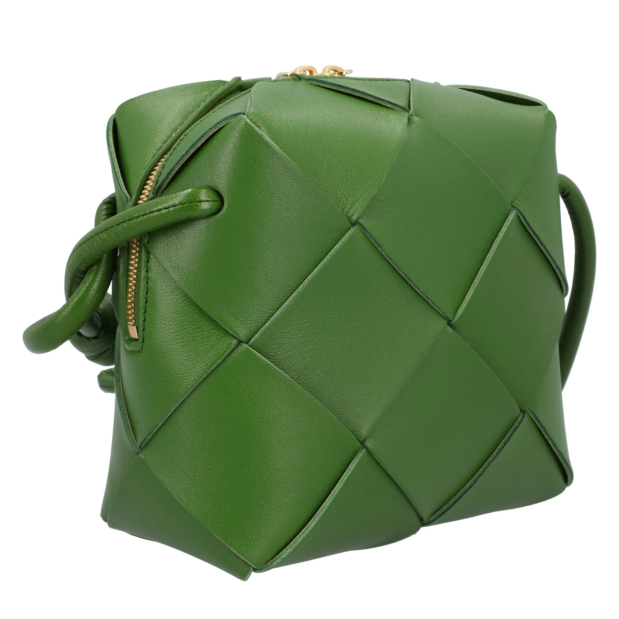 Bottega Veneta Mini Cassette Camera Bag green