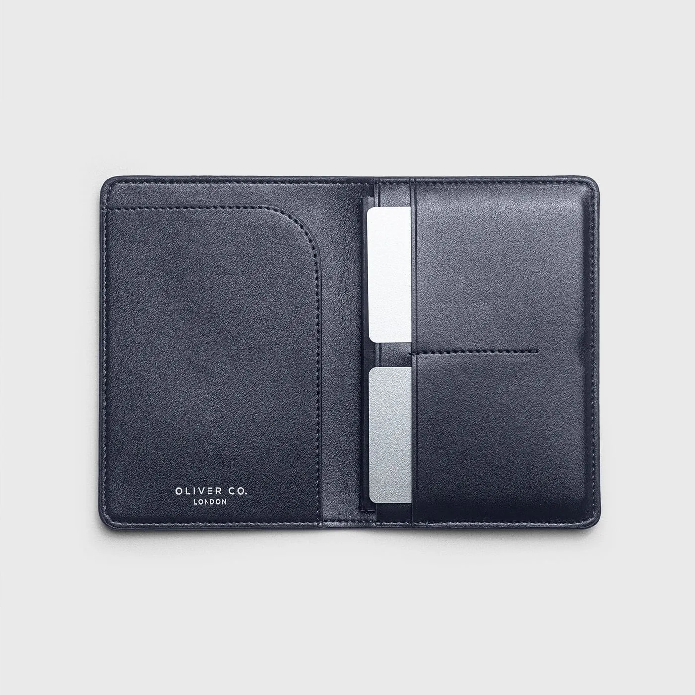 Bramley Apple Leather & Wood Leather Vegan Passport Holder | Black