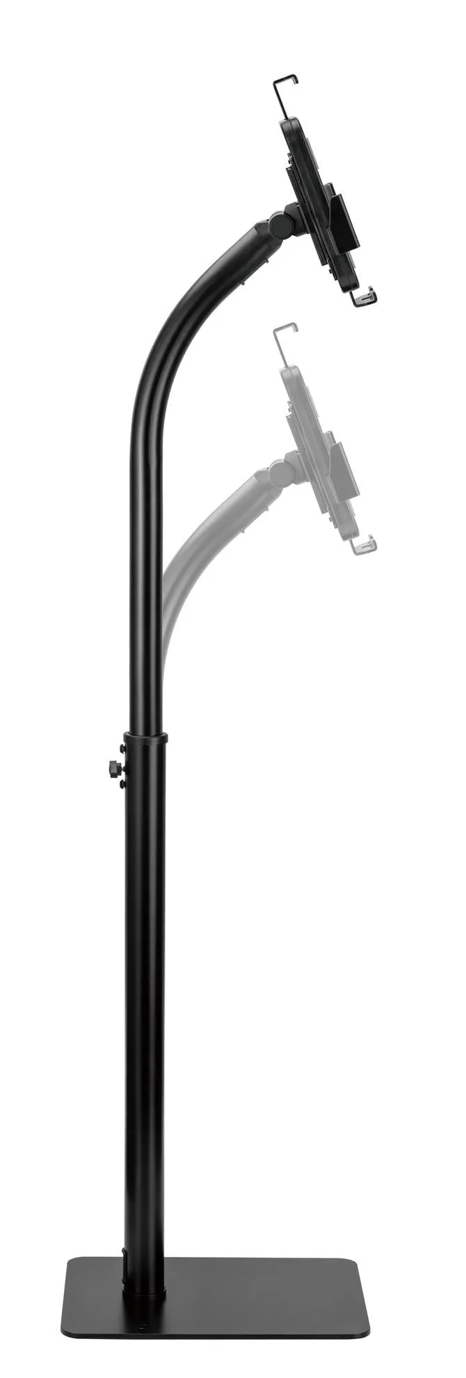 Brateck Universal Anti-Theft Tablet Floor Stand, Built-In Height Adjust, Includes Security Screw to Prevent Theft, 360 Rotation.