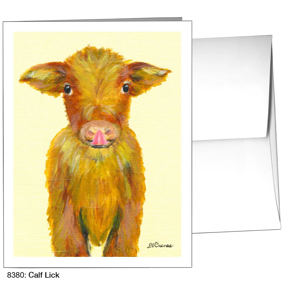 Calf Lick, Greeting Card (8380)