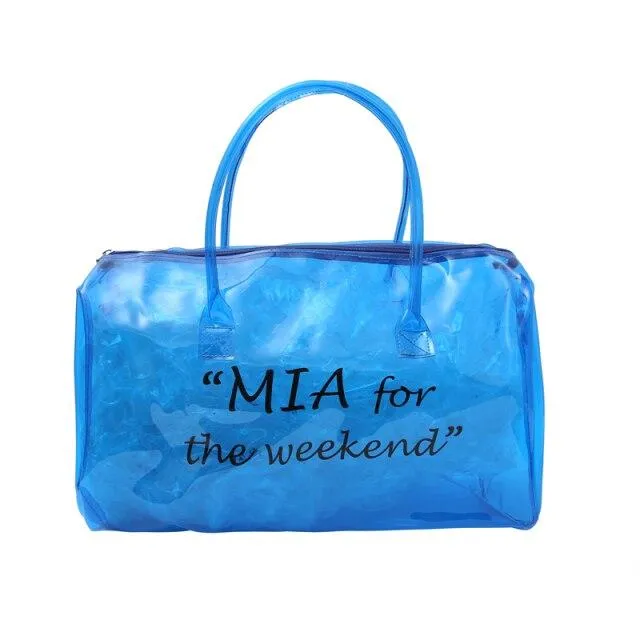 Candy Color Transparent Letter Bag