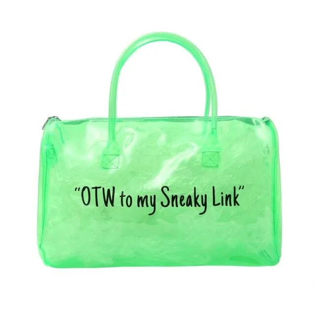 Candy Color Transparent Letter Bag