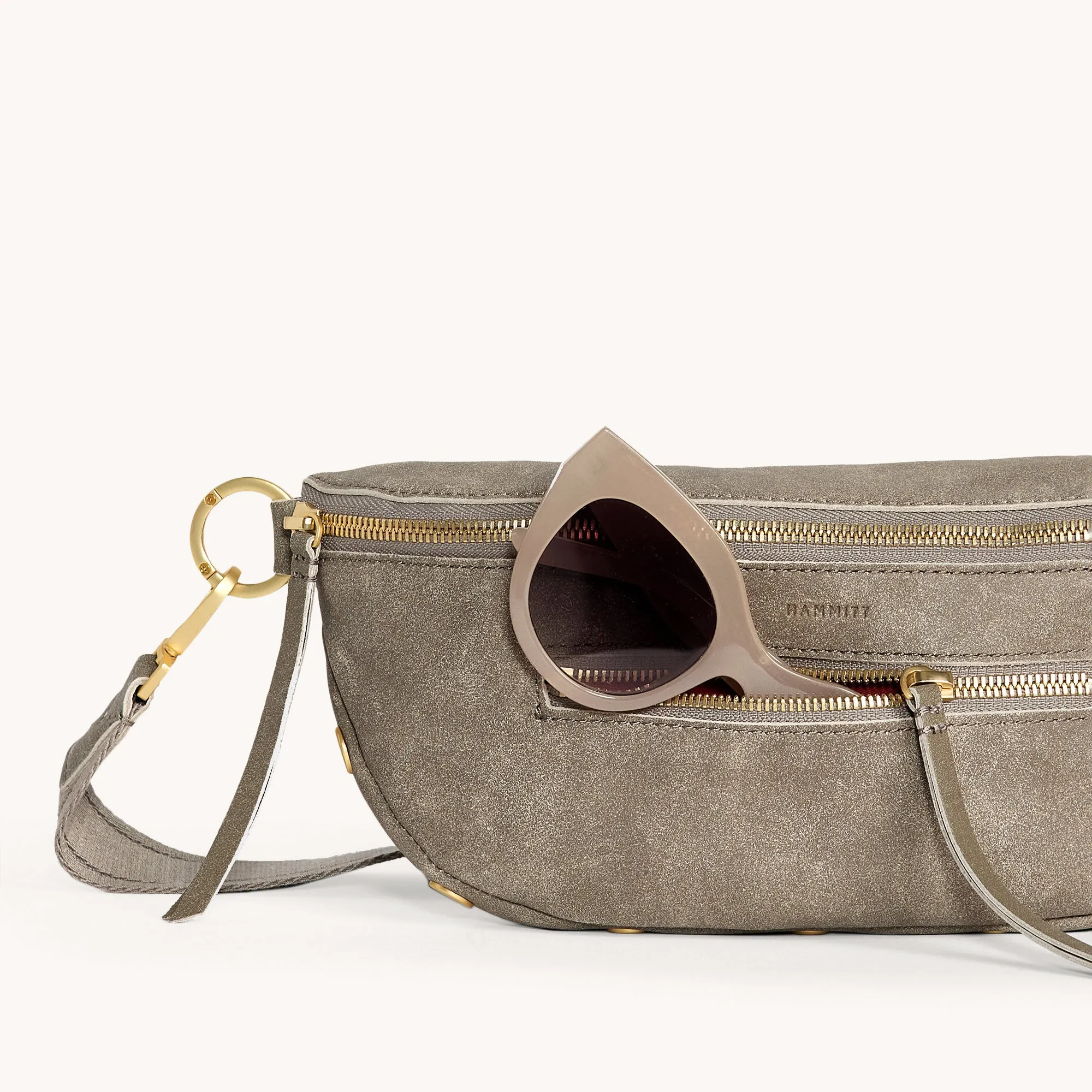 Charles Crossbody | Pewter/Brushed Gold | Med