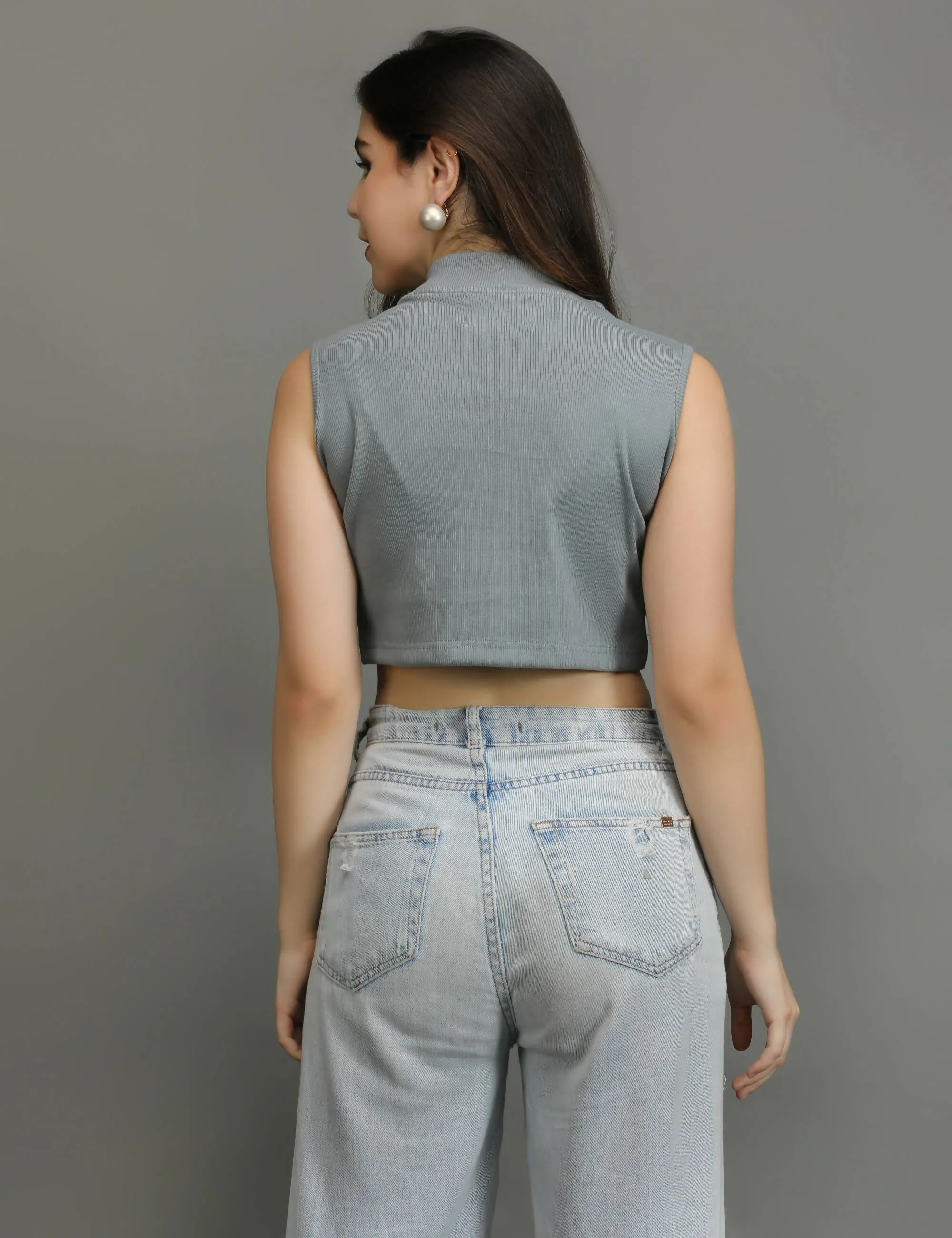 Chic Crop - Grey