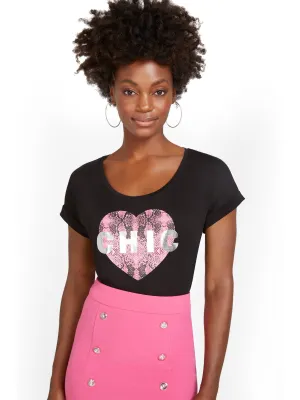 Chic Heart Graphic Tee