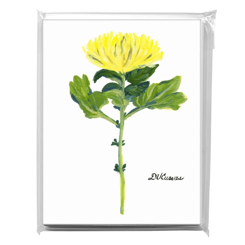 Chrysanthemum 'Shamrock', Greeting Card (7164)