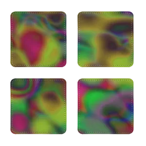 Cloud Concept Painting Sublimation Coasters Pack of Four