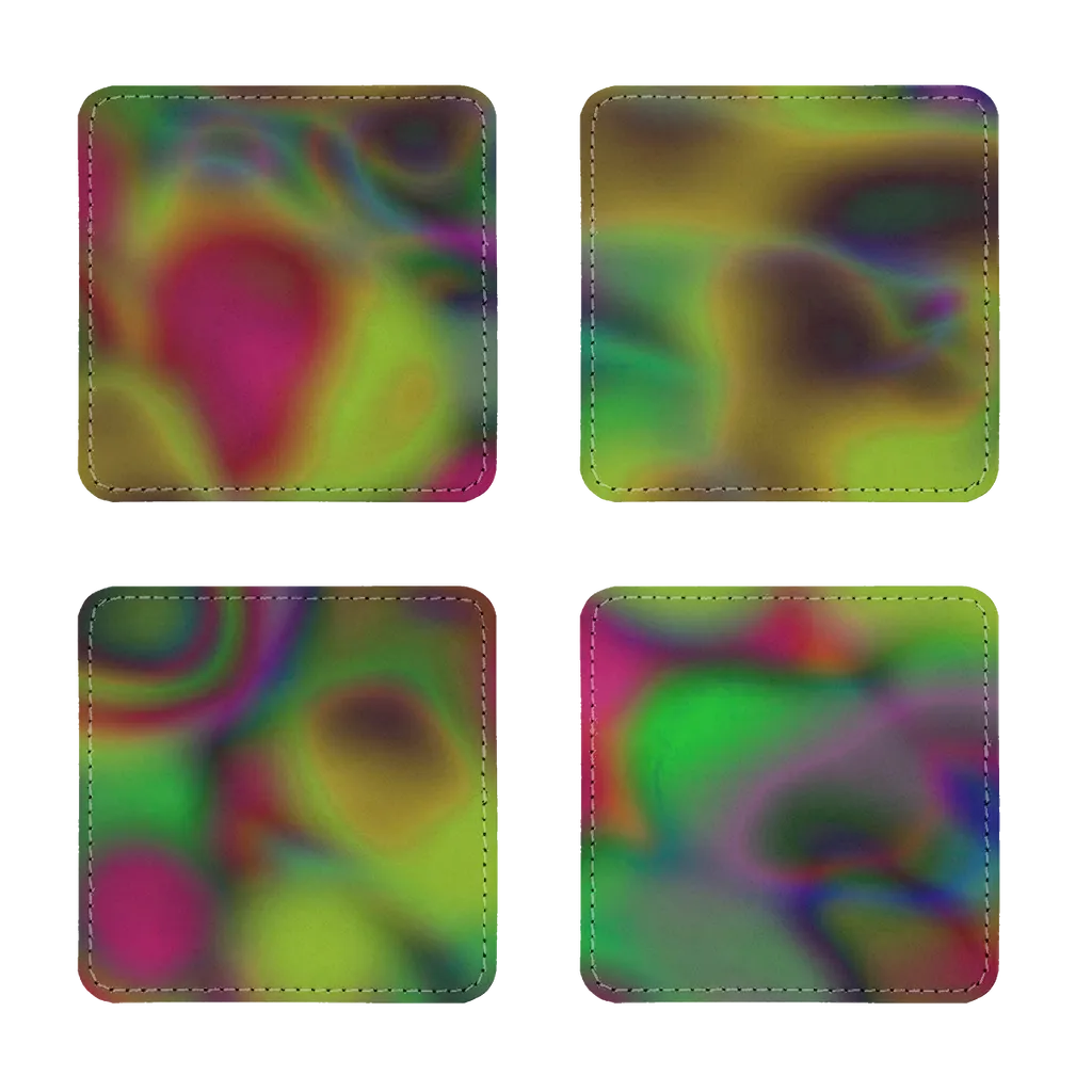 Cloud Concept Painting Sublimation Coasters Pack of Four