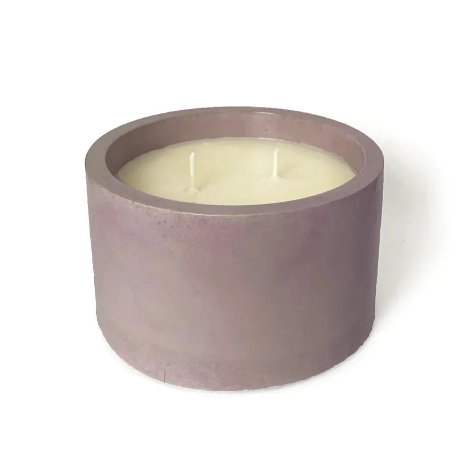 Concrete Soy Candle 12oz - Lavender & Eucalyptus