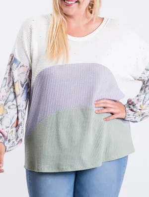 Curvy Everyday Love Long Sleeve Top