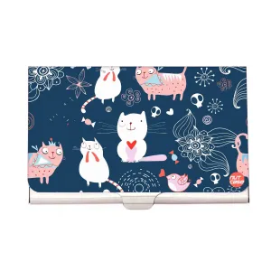 Designer Visiting Card Holder Nutcase - It's A Cats World