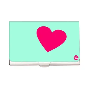 Designer Visiting Card Holder Nutcase - Pink Heart