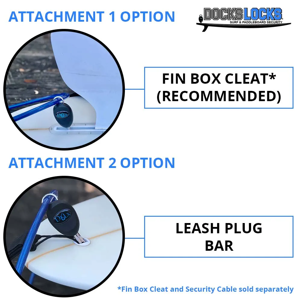 DocksLocks® Jaws SUP Paddleboard and Surfboard Anti-Theft Security Lock