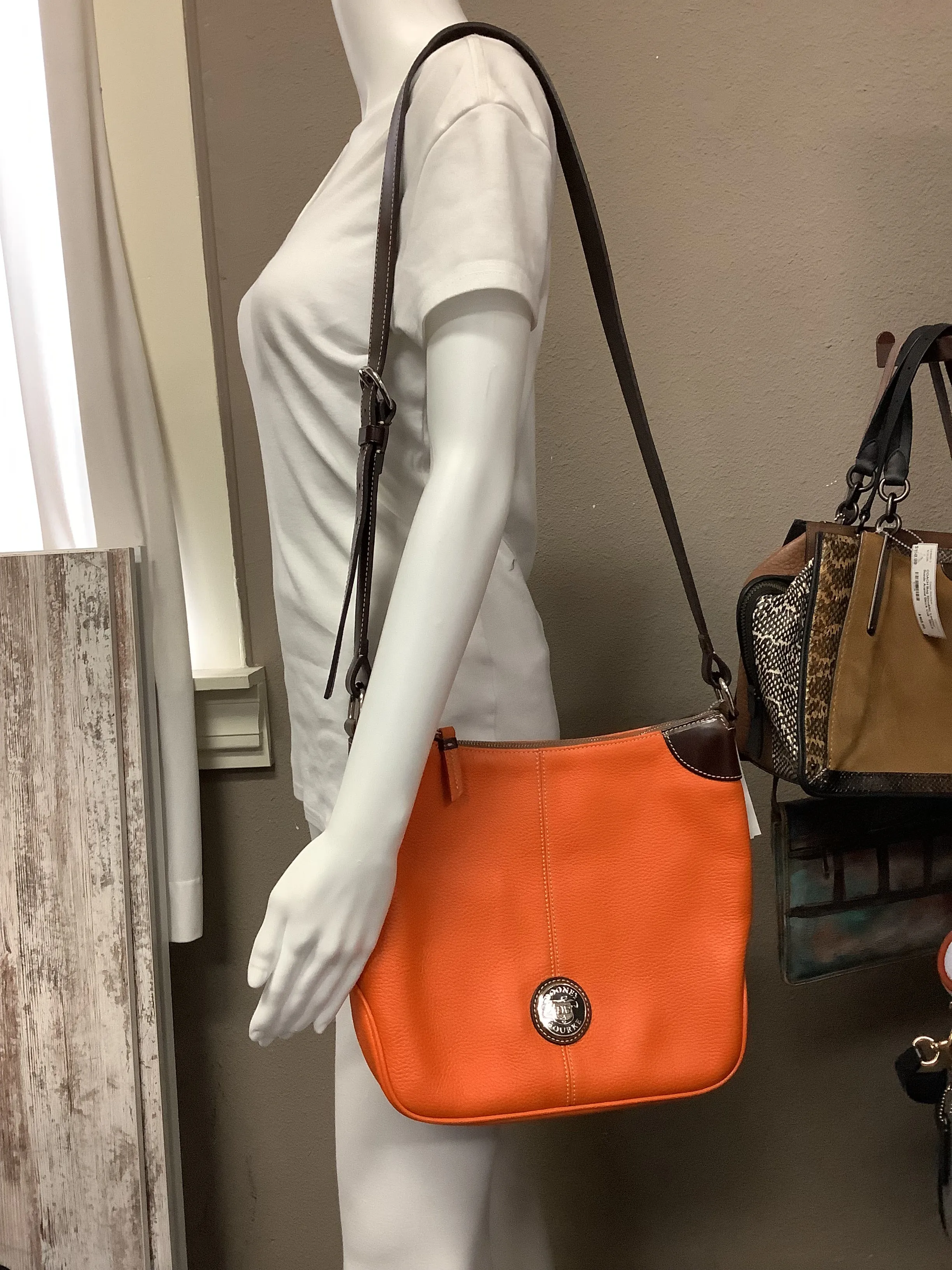 Dooney & Bourke Women's Bag Orange Crossbody "As Is With Marks"