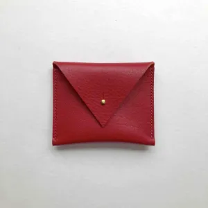 Drifter Mini Leather Coin Purse in Red or Green